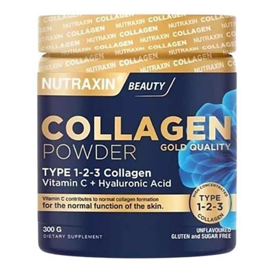 Nutraxin Collagen Powder Gold Quality Type 1-2-3 Collagen 300gr